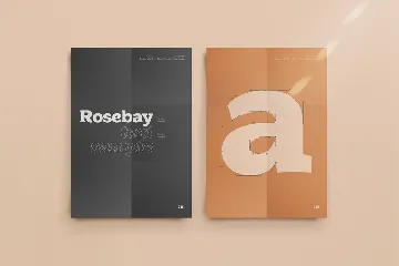 Rosebay Slab font