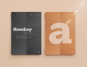 Rosebay Slab font