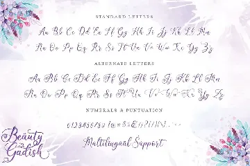 Beauty Gadish Script font