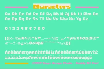 Bubbly Bit - Pixel Font