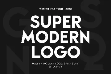 Majer - Modern Logo sans serif font