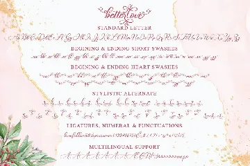 Betterlove Calligraphy font