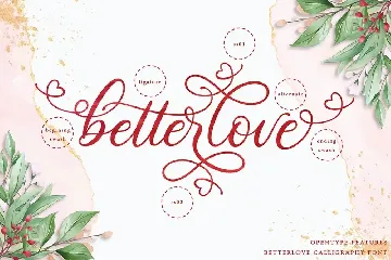 Betterlove Calligraphy font