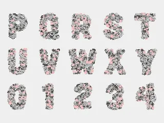 The Floral Alphabet font