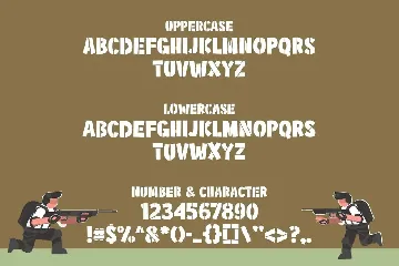 Military Kid - Army Kids Font