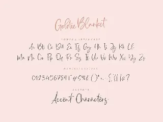 Goldie Blanket Script Font