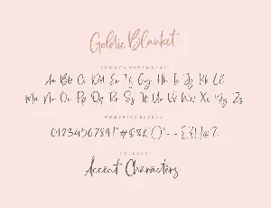 Goldie Blanket Script Font