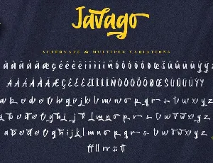 Javago - Handwritten Script Font