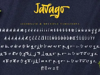 Javago - Handwritten Script Font