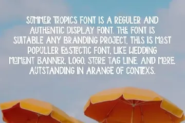 Summer Tropics font