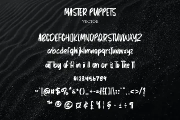 Master Puppets SVG Brush Sans Handmade Font Type