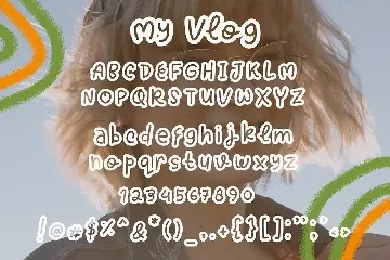 My Vlog - Handwritten Font