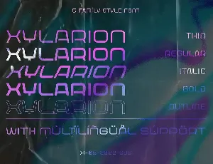 Xylarion â€“ Futuristic Font