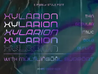 Xylarion â€“ Futuristic Font