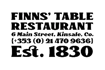 Kinsale Display font