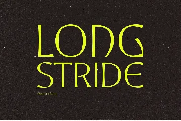 Longstride font