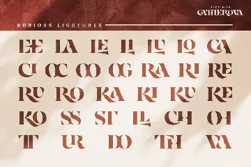 Catherova - Elegant and luxurious serif display font