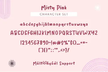 Misty Pink font