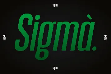 Sigma font