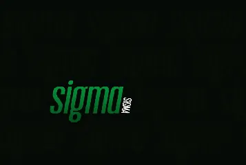 Sigma font