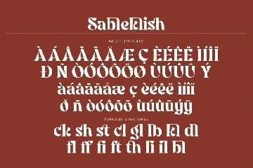 Sableklish -  Display Serif font