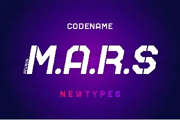 Mars New Type font