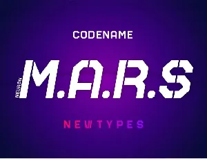 Mars New Type font