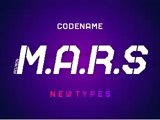 Mars New Type font