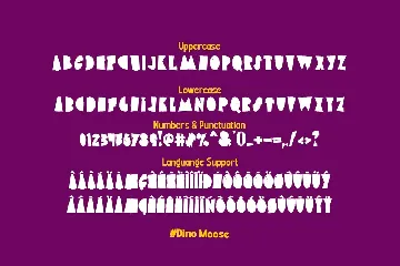 Dino Moose - a Playful Font