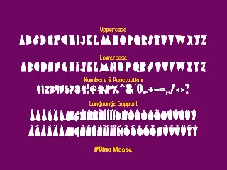 Dino Moose - a Playful Font