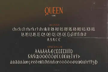 Queen Serif font