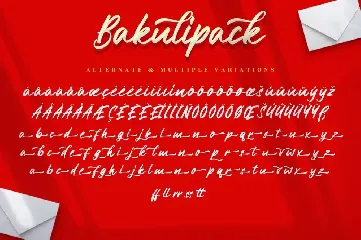 Bakulipack - Handwritten Script Font