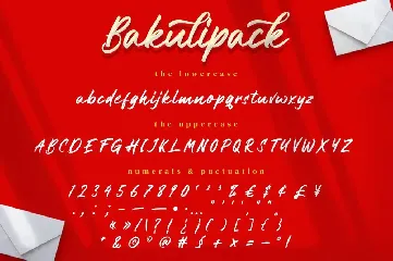 Bakulipack - Handwritten Script Font