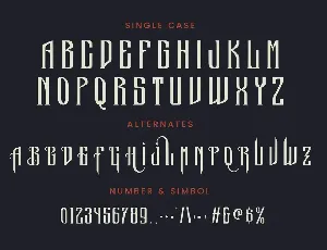 Mife Althar Blackletter Display Font