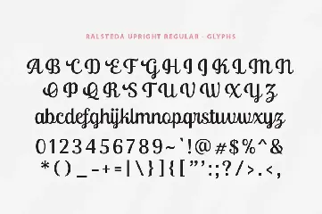 Ralsteda Script font