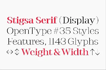 Stigsa Display font