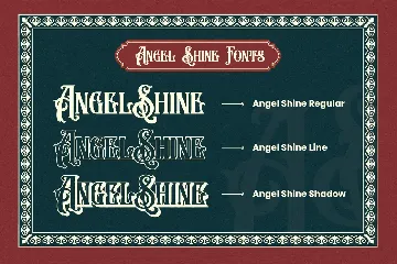 Angel Shine font