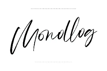 Monalls Script Signature Brush Font