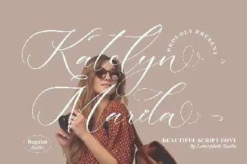 Katelyn Marila  Beautiful Script Font