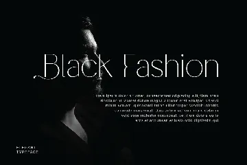 I Am Black Elegant Modern Sans Serif Font