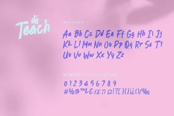 deTeach font