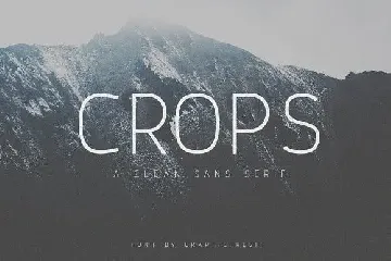 Crops - A Clean Sans Serif font