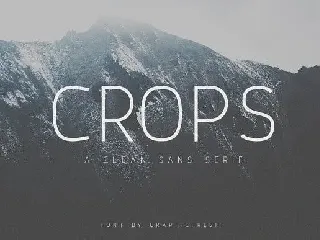 Crops - A Clean Sans Serif font