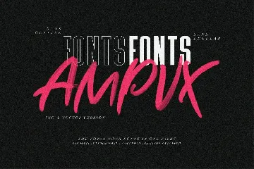 AMPVX SVG Brush Font Free Sans