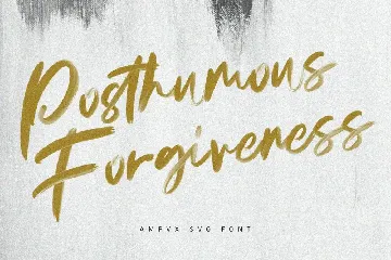 AMPVX SVG Brush Font Free Sans