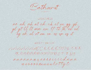 Bathrust font