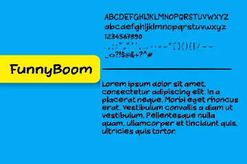 FunnyBoom font, such a funny font.