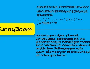 FunnyBoom font, such a funny font.