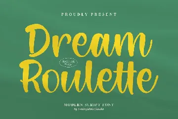 Dream Roulette Modern Script Font