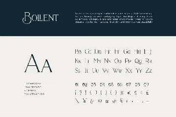 Modern Font - Bollent